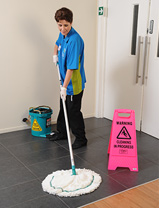 Cleaner with Health and Safety Systems