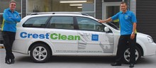 CrestClean branded vehicle