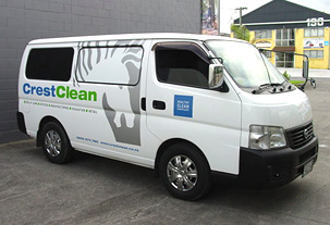 Branding for CrestClean Vehicle Fleet