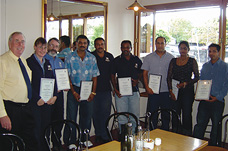 Franchisees get their training certificates